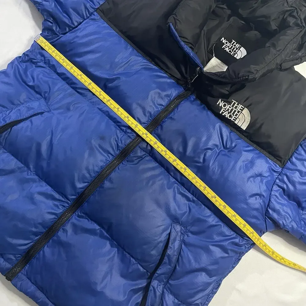 VTG 1998 The North Face Nuptse 700 Down Puffer Jacket‎ Blue Black Men's Large